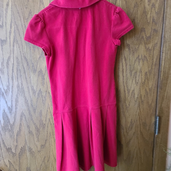 NWT Cat & Jack Girls' Pleated Tennis Dress Red Size 6 - Picture 2 of 5